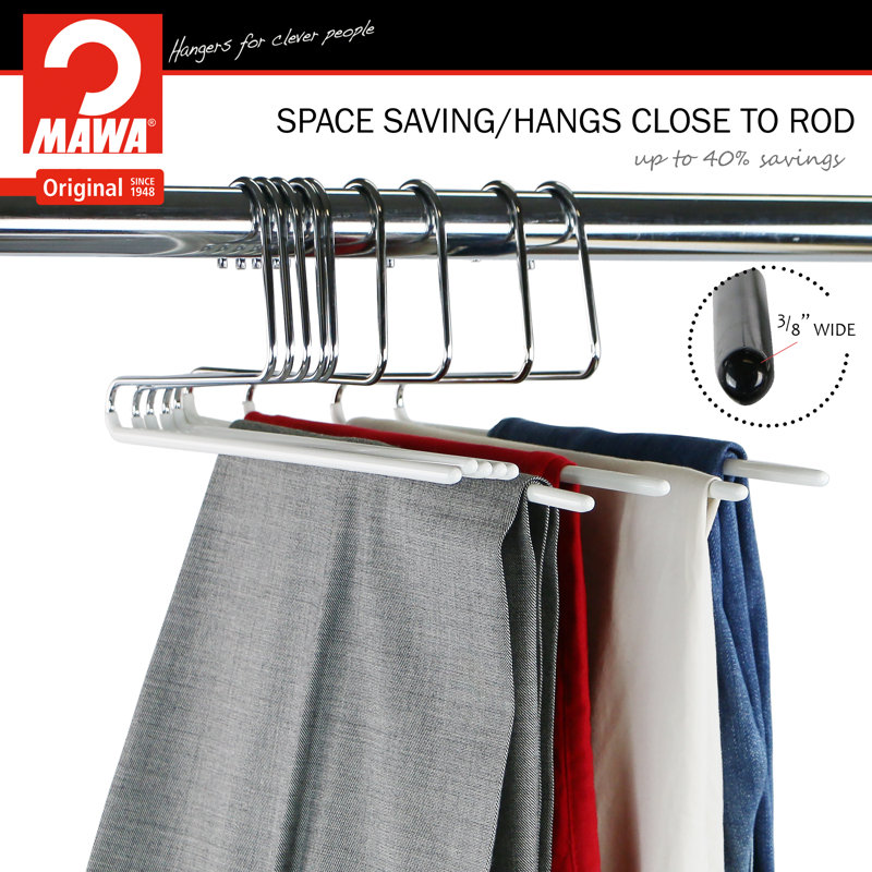 Mawa Metal NonSlip Standard Hanger for Skirt/Pants & Reviews Wayfair